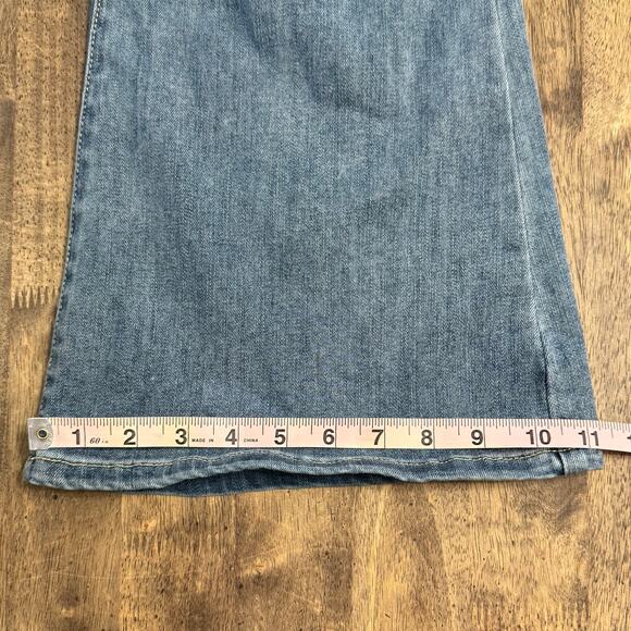 Judy Blue Los Angeles Flare Denim Jeans Distressed High Rise Size 9/29 - Picture 7 of 11